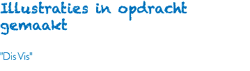 Illustraties in opdracht gemaakt "Dis Vis"